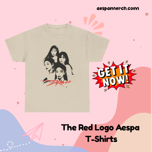 The Red Logo DTNK2805 Aespa T-Shirts